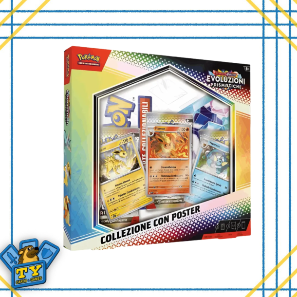 Pokemon - Collezione con Poster Evoluzioni Prismatiche